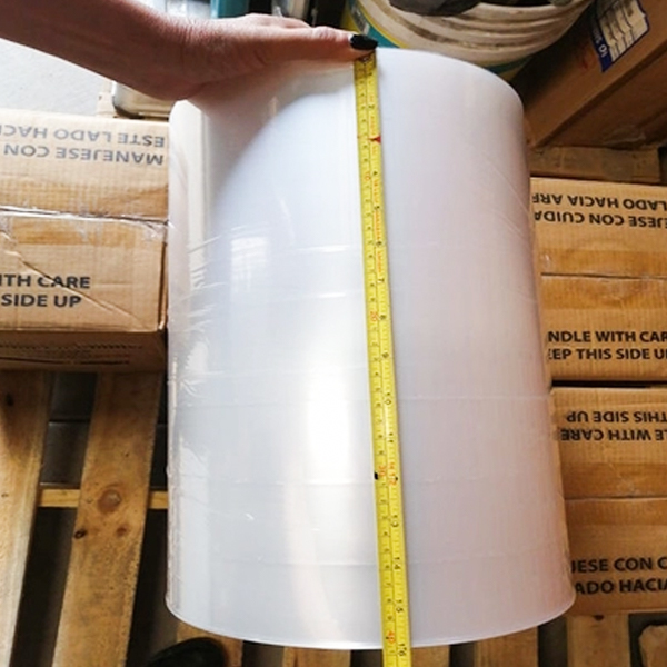 Kejelasan Glossy Lima Lapisan Mikro Polyolefin Shrink Film untuk Snek
