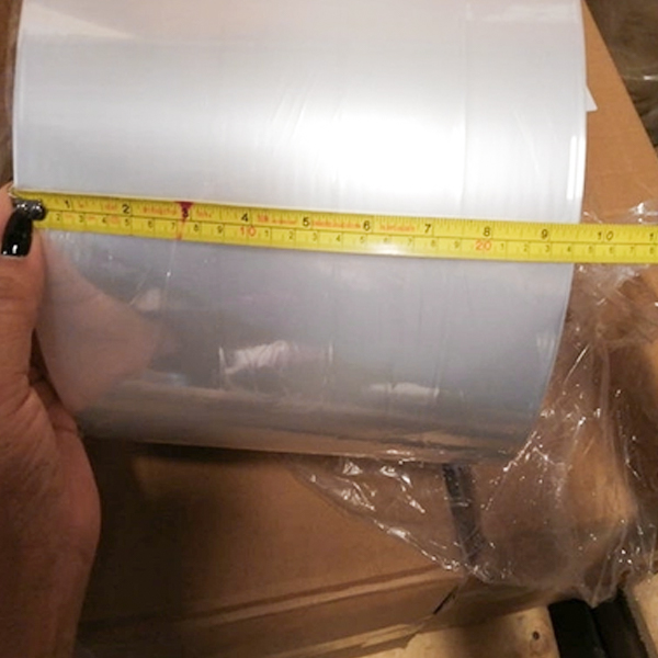 200mm - 1400mm Lapisan Double 17microns Mikro Polyolefin Shrink Film untuk Produk Susu